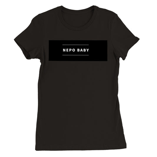 Black Nepo Womens Crewneck T-shirt