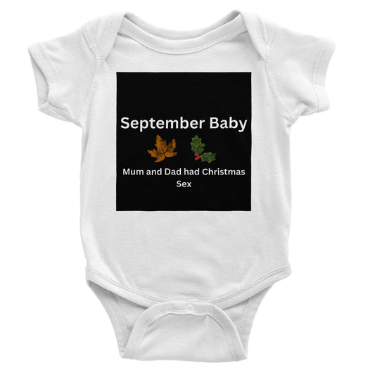 September Baby Short Sleeve Bodysuit